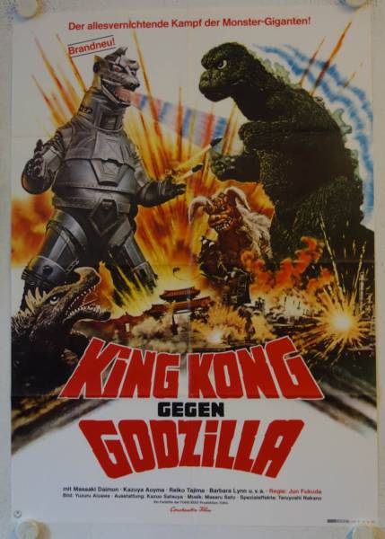 King Kong gegen Godzilla originales deutsches Filmplakat